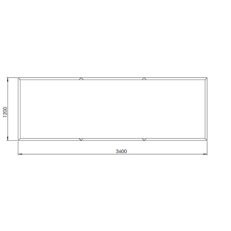 Corten steel planter Texas xxl 360 x 120 cm