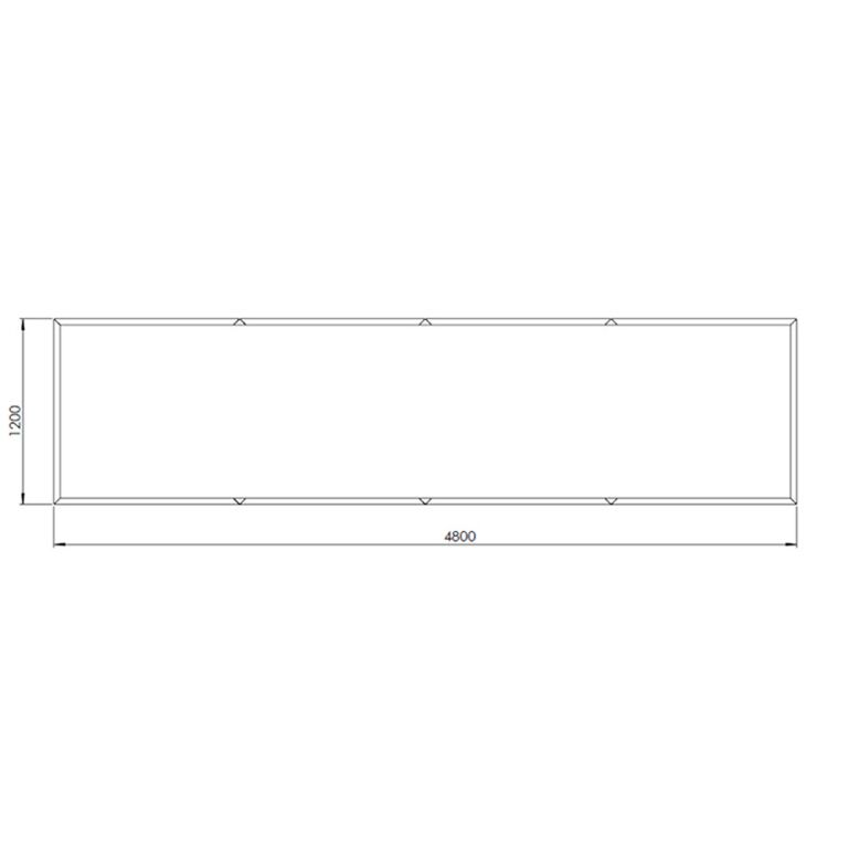 Corten steel planter Texas xxl 480 x 120 cm