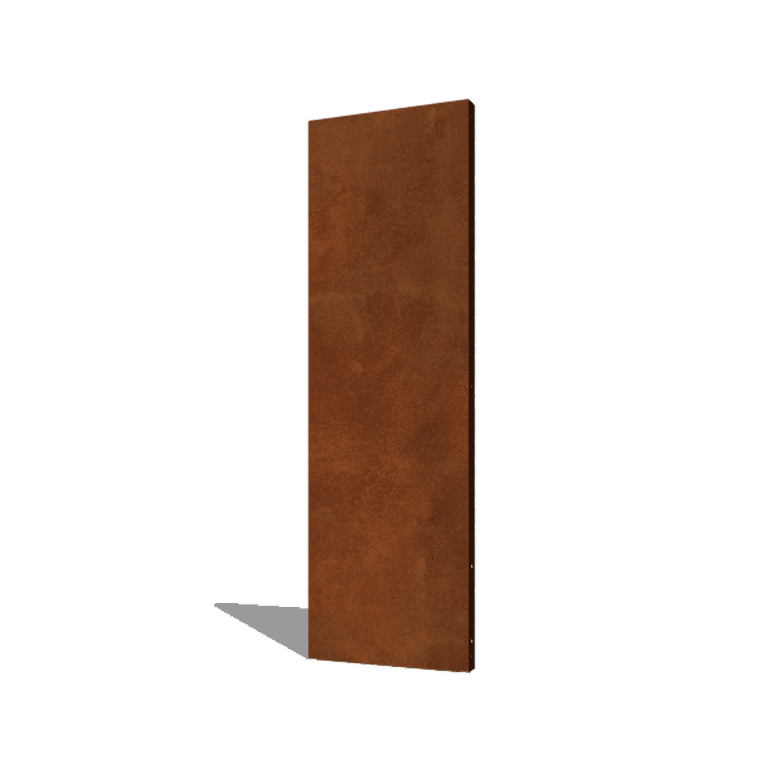 Corten steel panel base 60 x 6 x 190 cm
