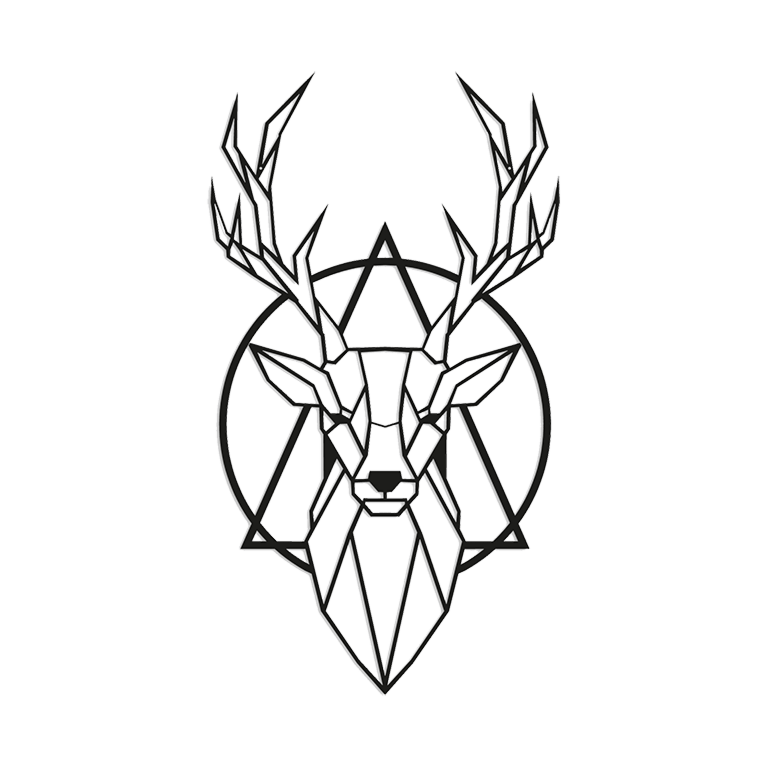 Metal wall decor Stag 2.0
