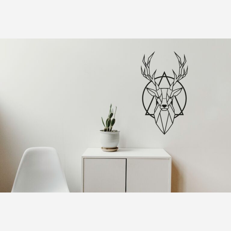 Metal wall decor Stag 2.0