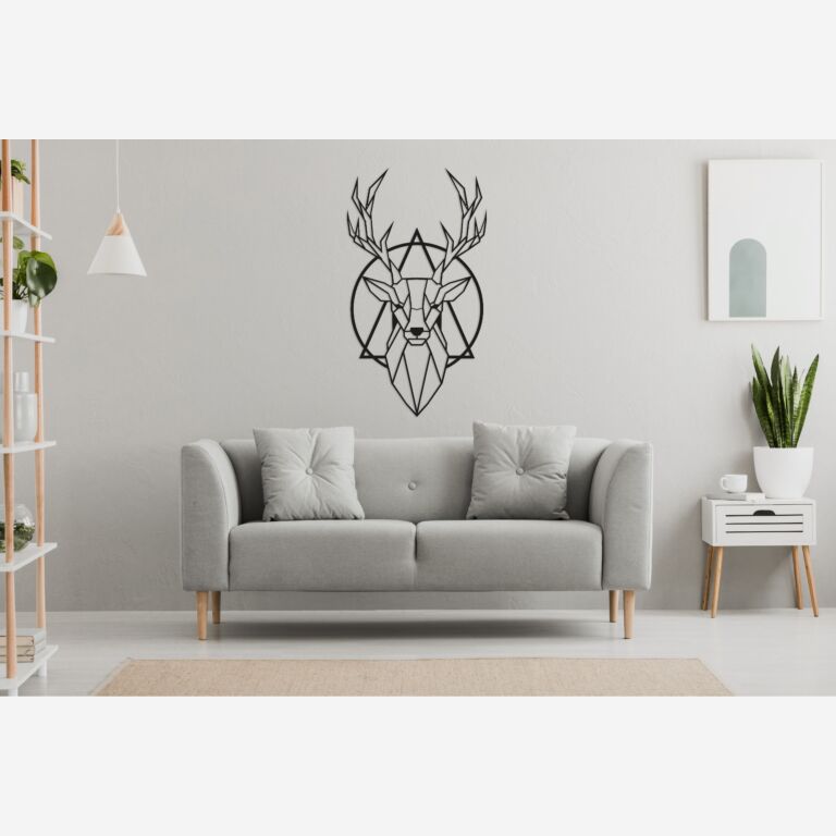 Metal wall decor Stag 2.0