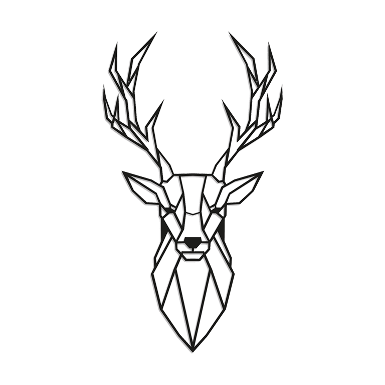 Metal wall decor Stag 1.0