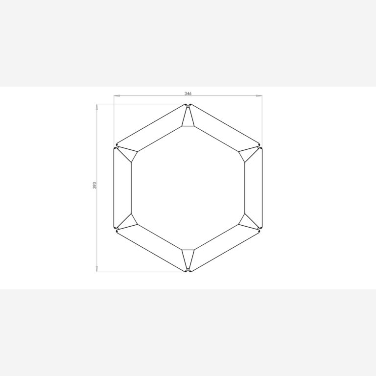 Powder coated steel planter Denver 20