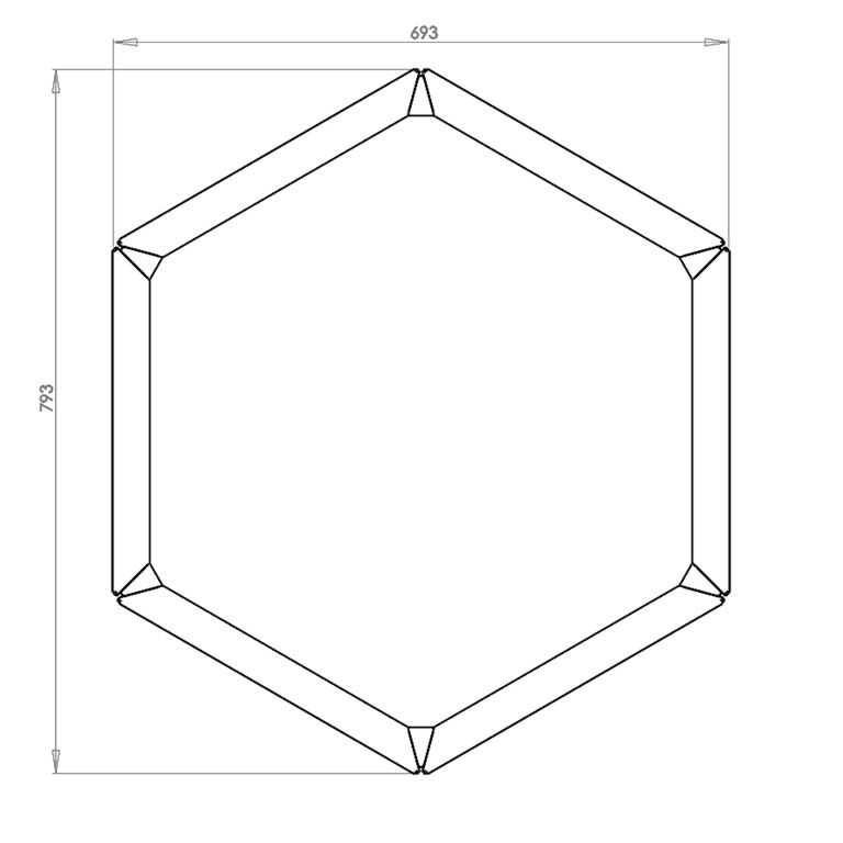 Powder coated steel planter Denver 40