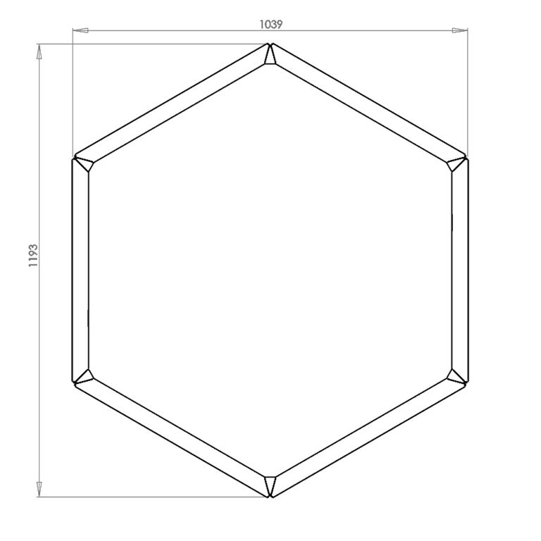 Powder coated steel planter Denver 60