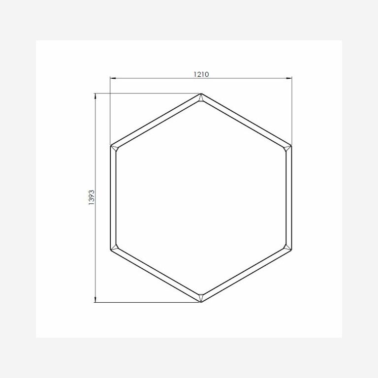 Powder coated steel planter Denver 70