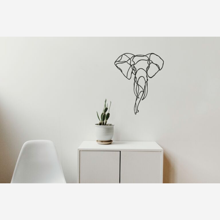 Metal wall decor Elephant 1.0