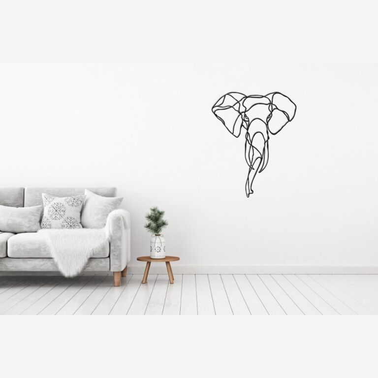 Metal wall decor Elephant 1.0