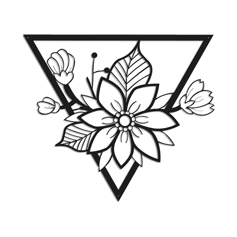 Metal wall decor Flower 1.0