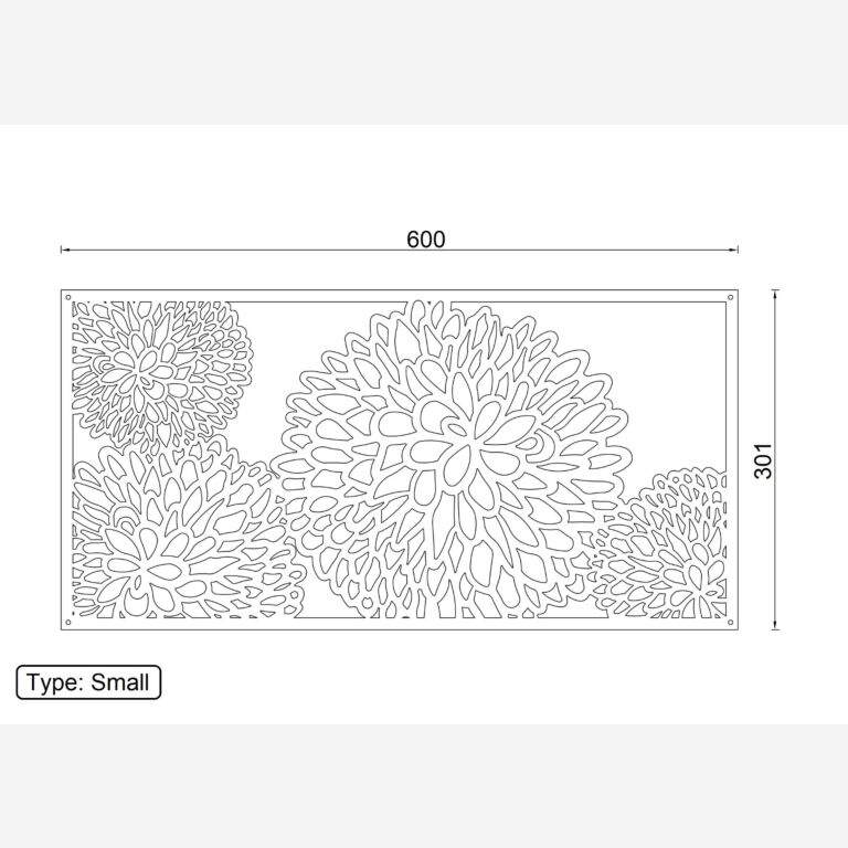Metal wall decor Flower 2.0
