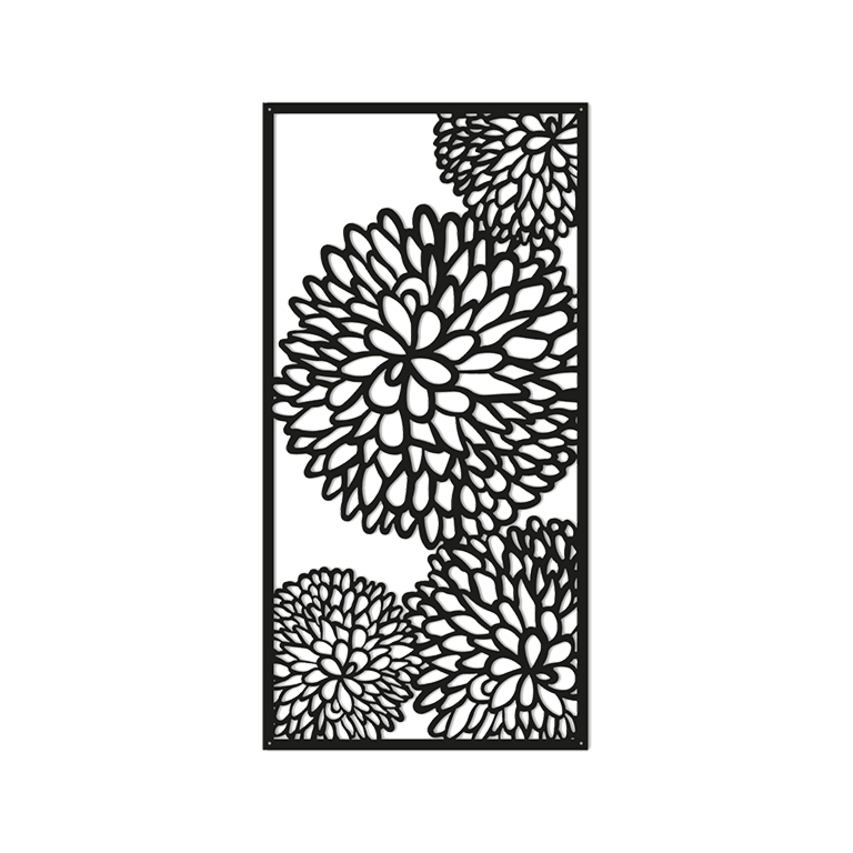 Metal wall decor Flower 2.0