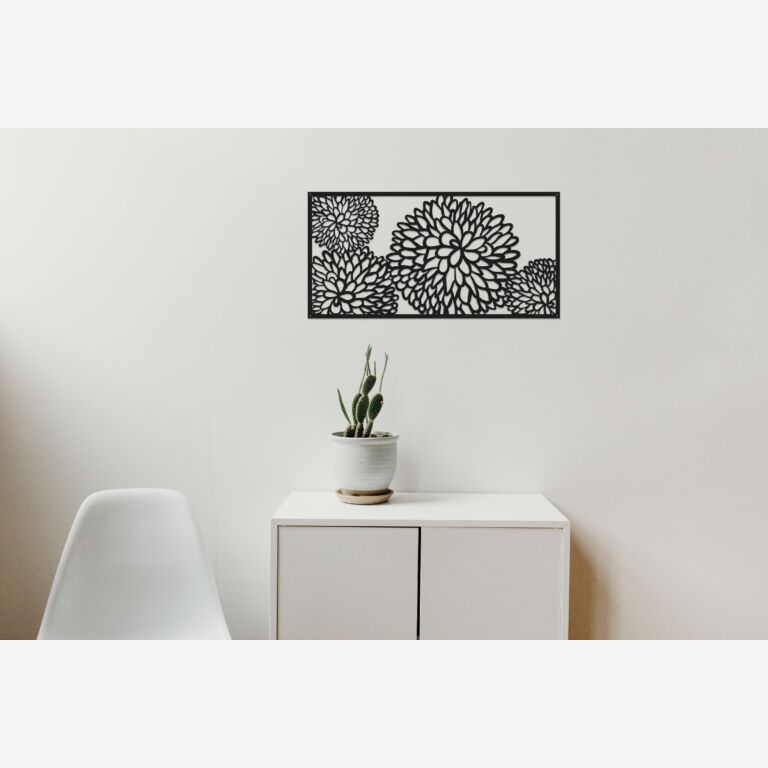 Metal wall decor Flower 2.0