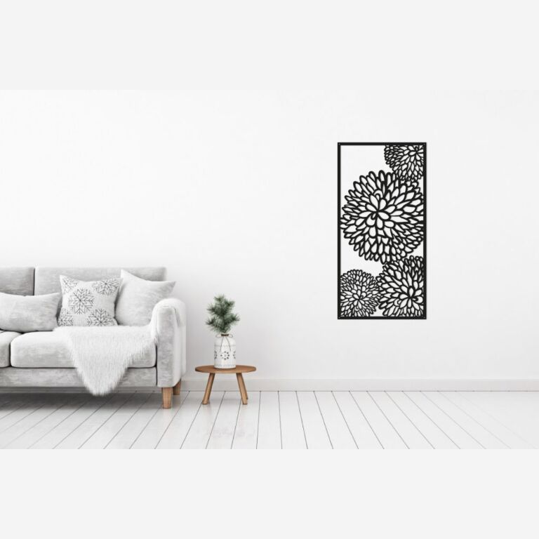Metal wall decor Flower 2.0
