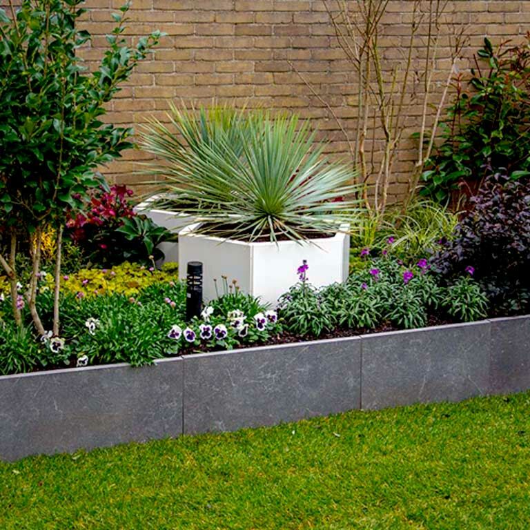 Powder coated steel planter Denver 60