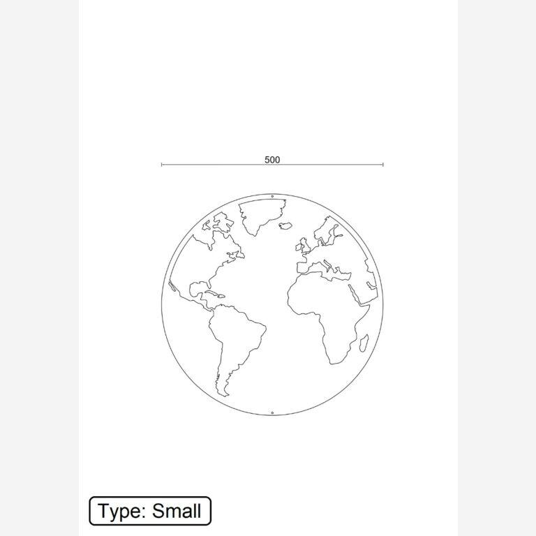 Metal wall decor Globe