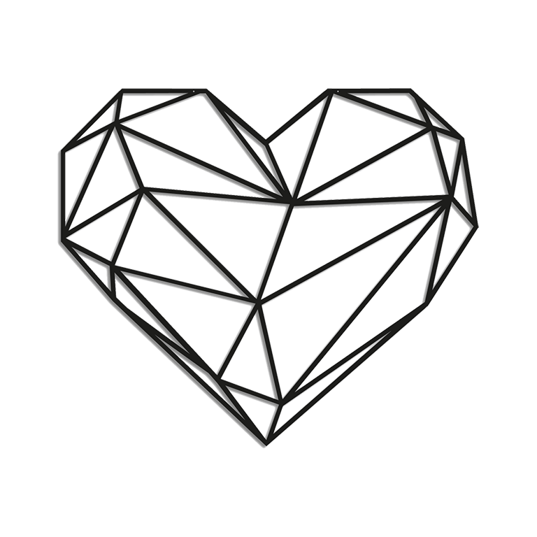 Metal wall decor Heart