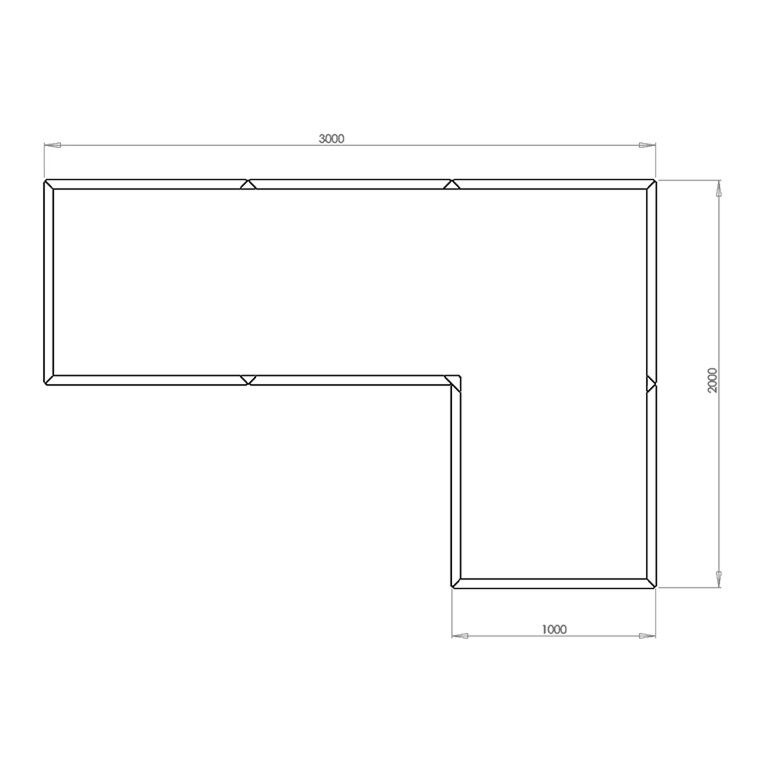 Powder coated steel planter Kansas 100