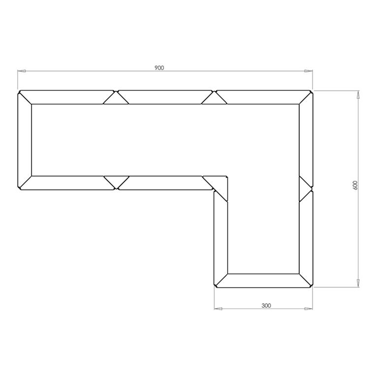 Corten steel planter Kansas 30