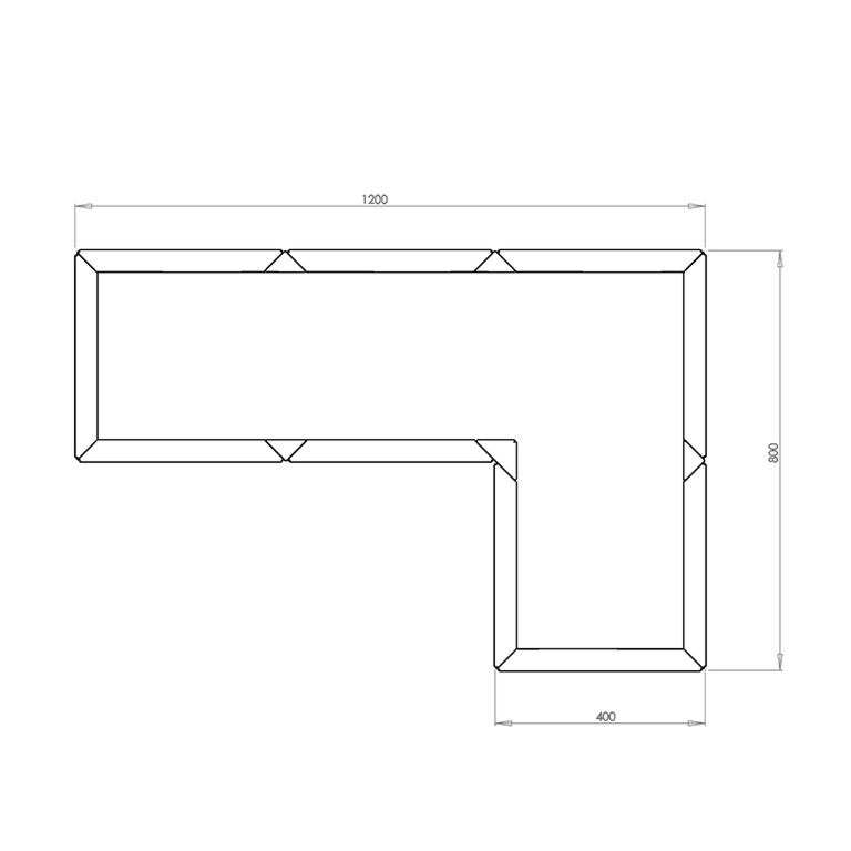 Corten steel planter Kansas 40