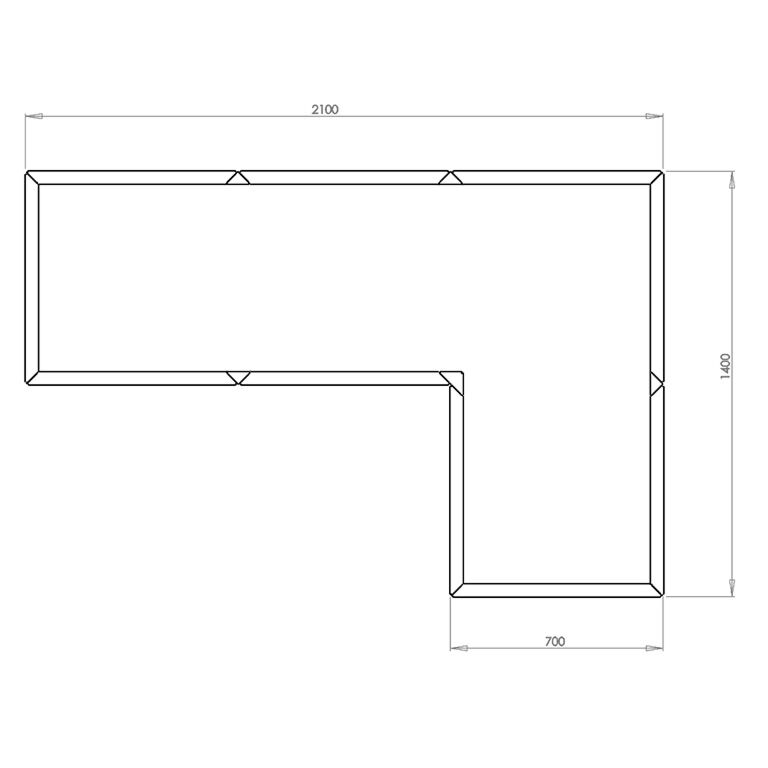 Corten steel planter Kansas 70