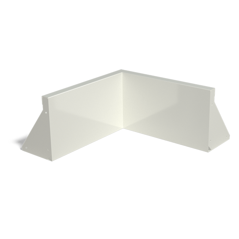 Powder coated steel retaining wall inside corner 50 x 50 cm (height 30 cm)