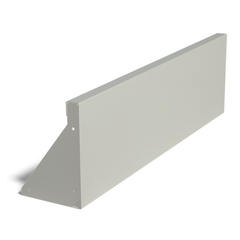 Powder coated steel retaining wall straight 100 cm (height 30 cm)