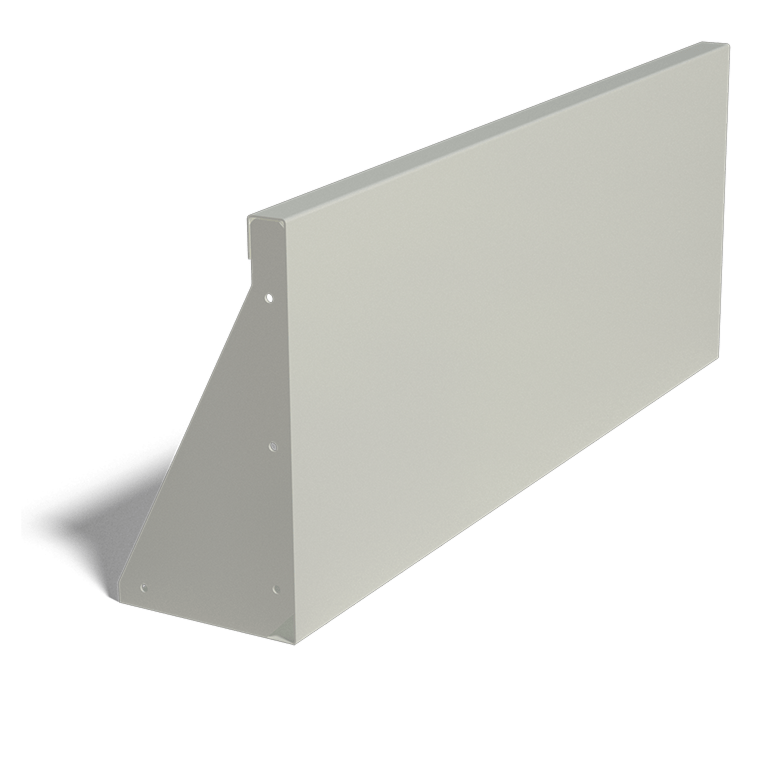 Powder coated steel retaining wall straight 100 cm (height 40 cm)