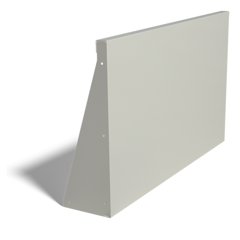 Powder coated steel retaining wall straight 100 cm (height 60 cm)
