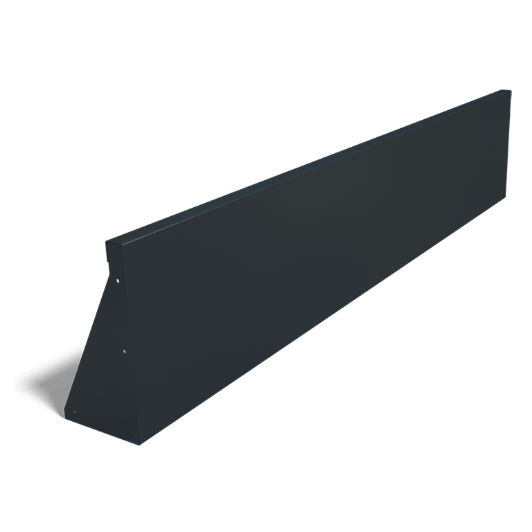 Powder coated steel retaining wall straight 200 cm (height 40 cm)