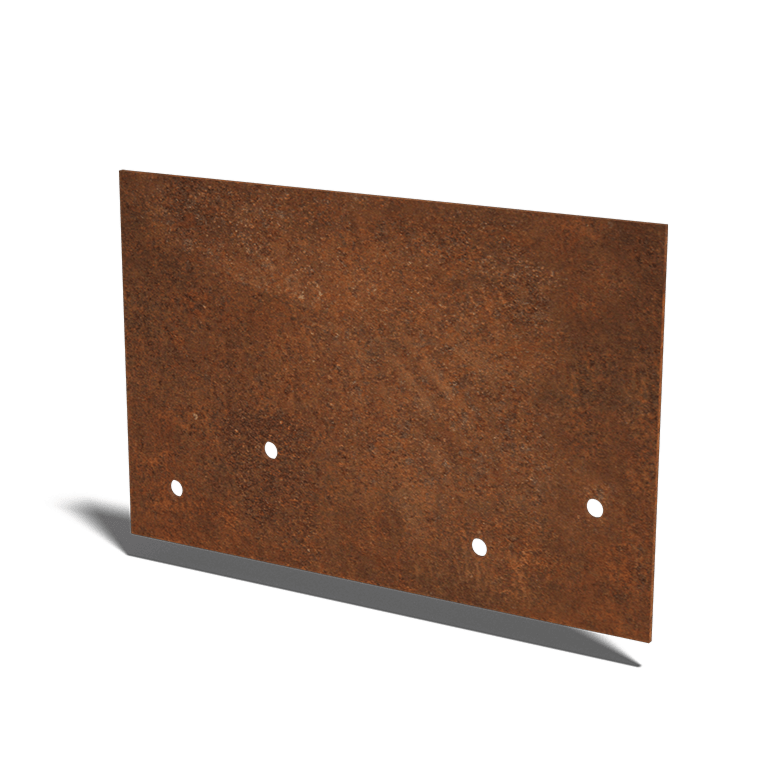 Corten steel coupling plate straight layer 12 - 15 cm