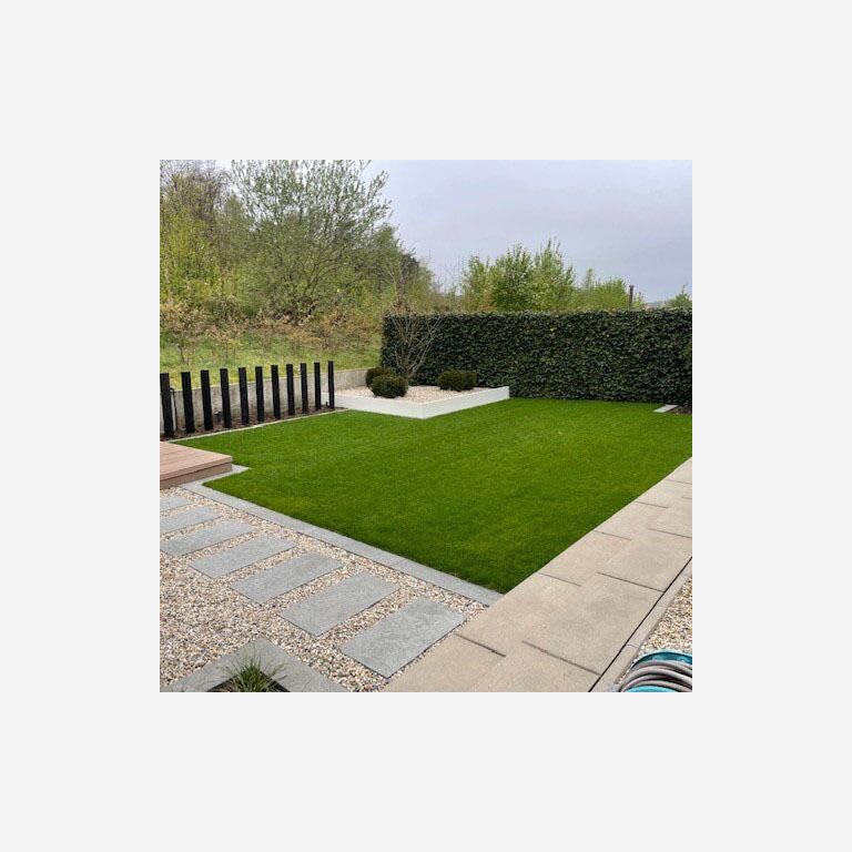 Powder coated steel retaining wall straight 100 cm (height 30 cm)