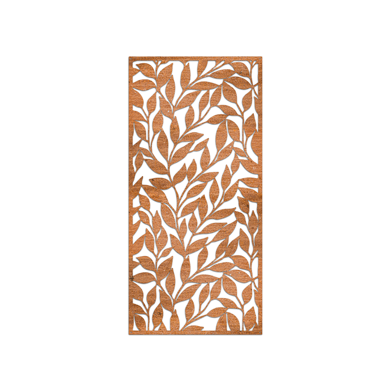 Corten steel wall decor Leaves