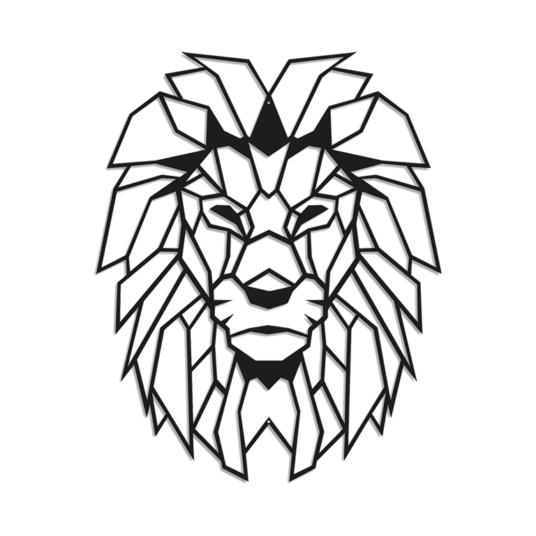 Metal wall decor Lion 1.0