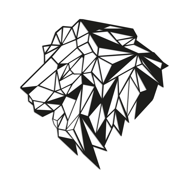 Metal wall decor Lion 2.0