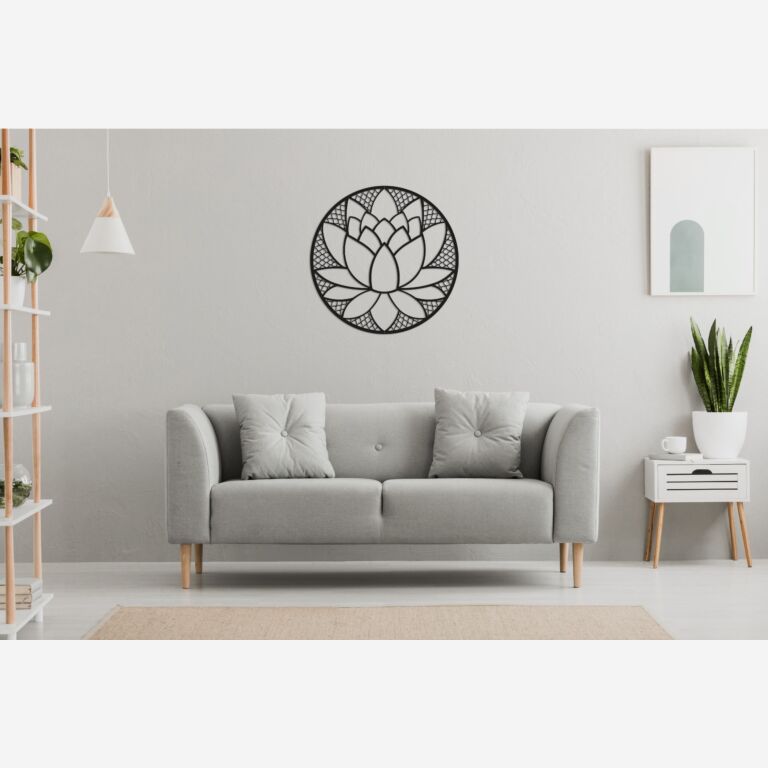 Metal wall decor Lotus flower