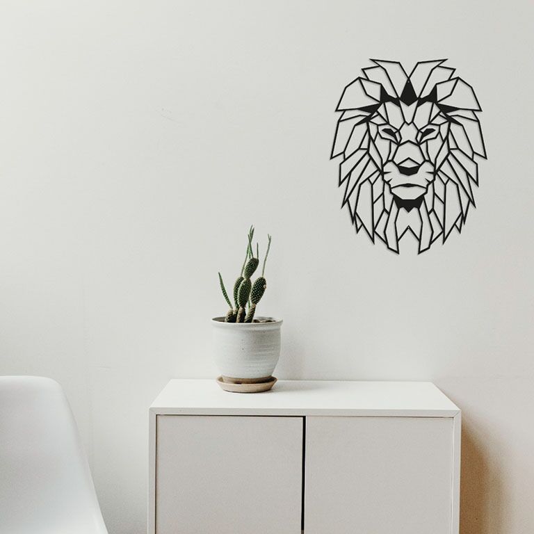 Metal wall decor Lion 1.0