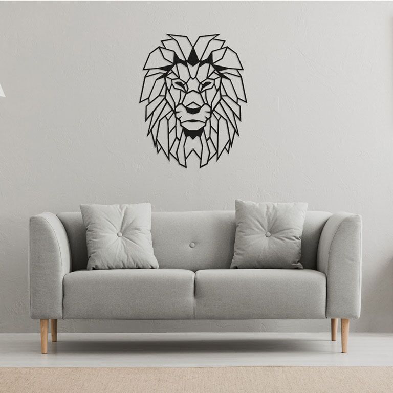 Metal wall decor Lion 1.0