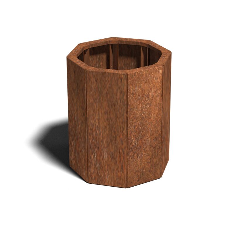 Corten steel planter Chicago 20