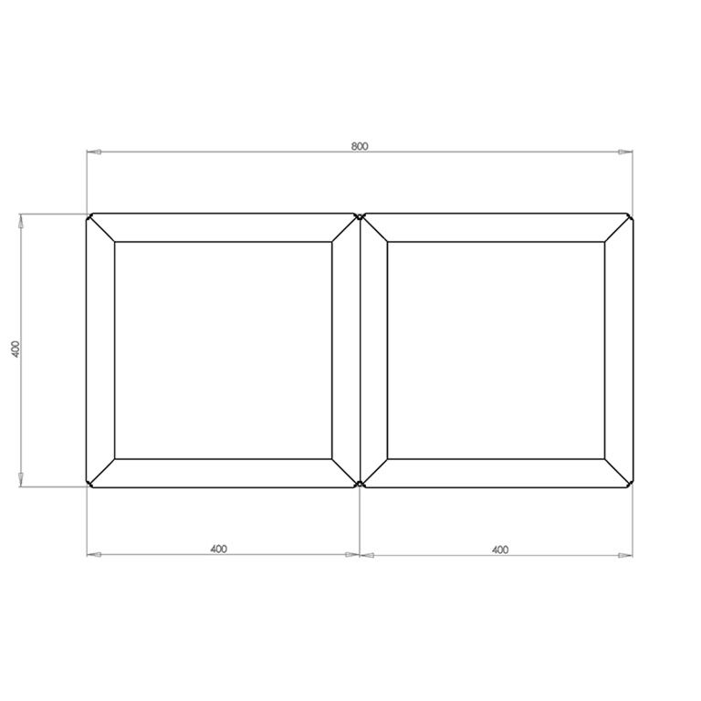Powder coated steel planter Miami special II 40