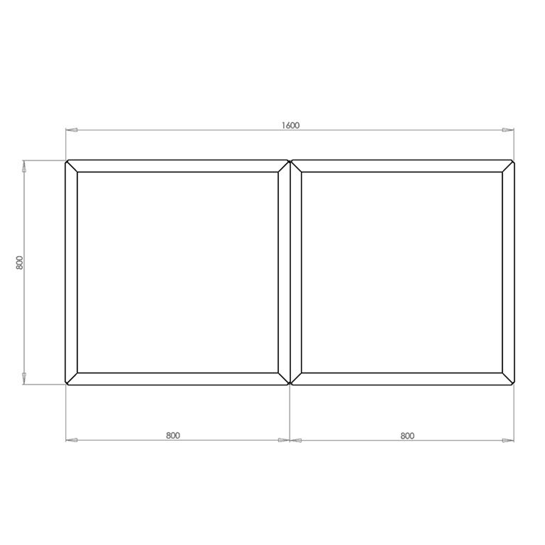 Powder coated steel planter Miami special II 80