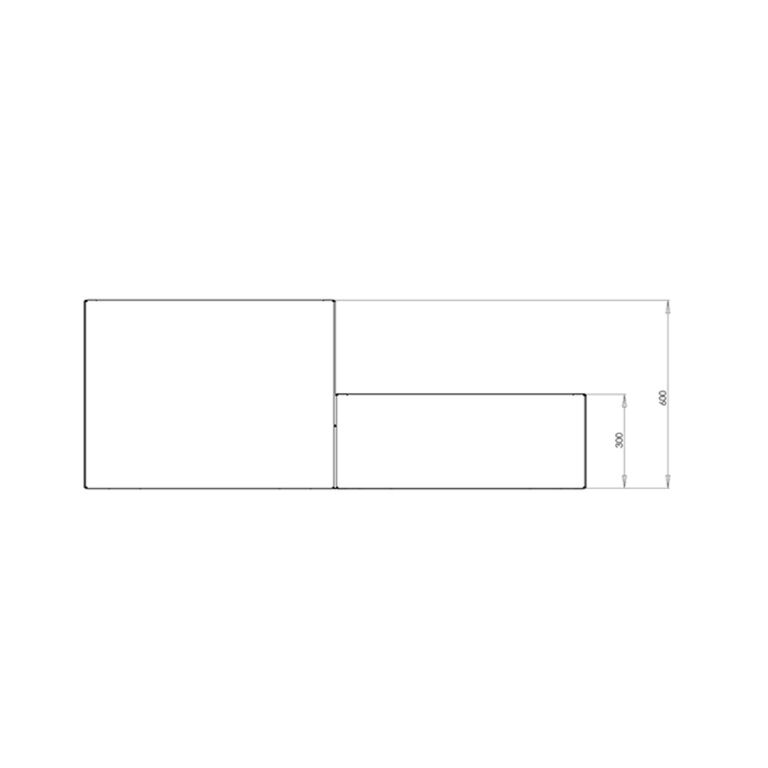 Corten steel planter Miami special II 50