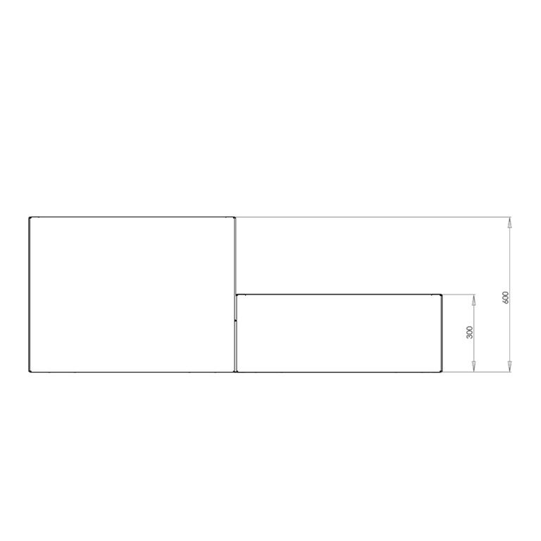 Corten steel planter Miami special II 80