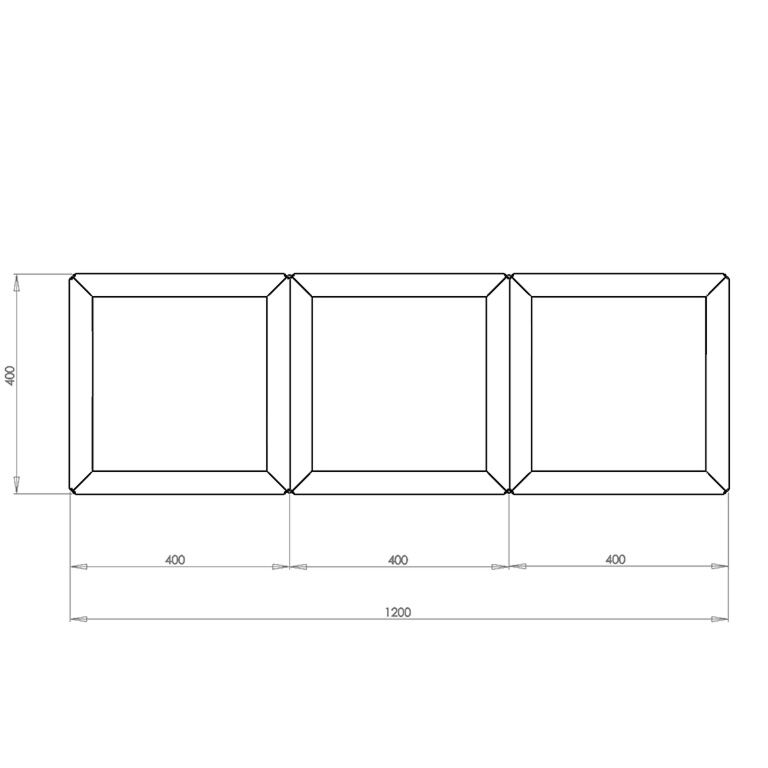 Powder coated steel planter Miami special III 40