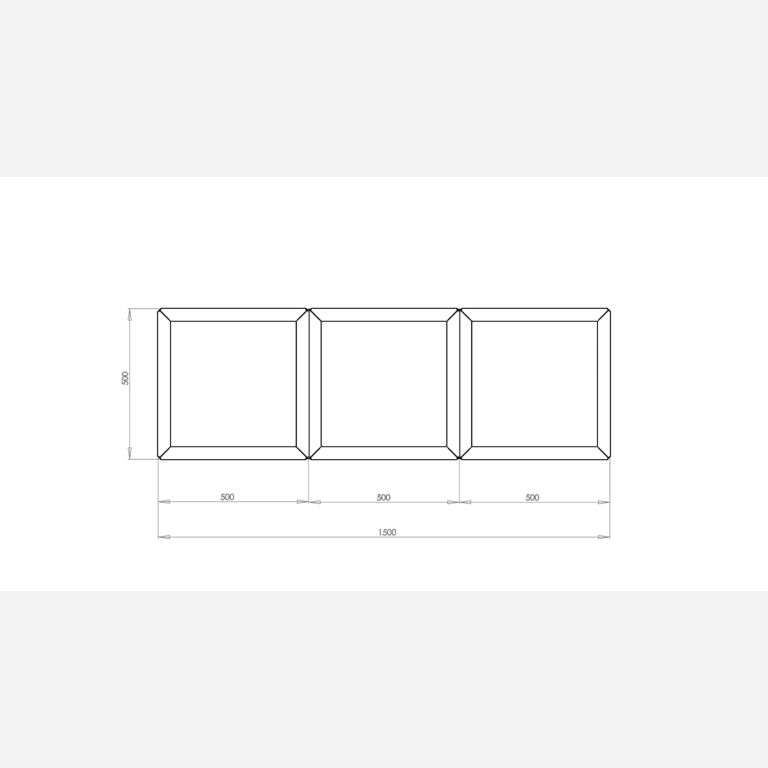 Powder coated steel planter Miami special III 50