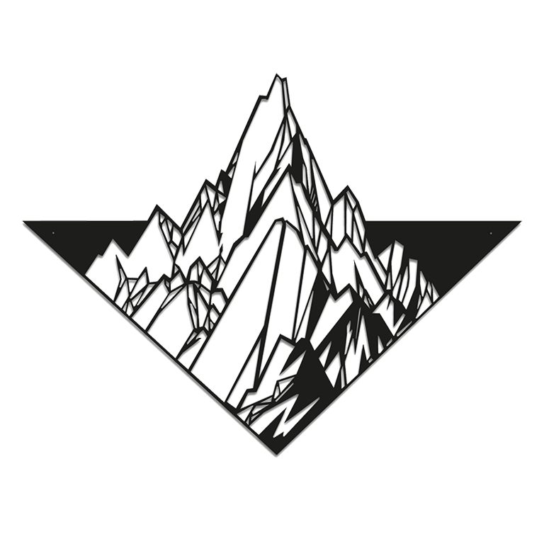 Metal wall decor Mountain