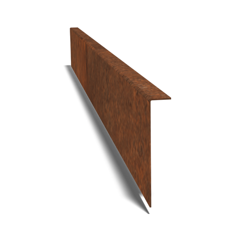 Corten steel border edge angled 22 cm (length 240 cm)