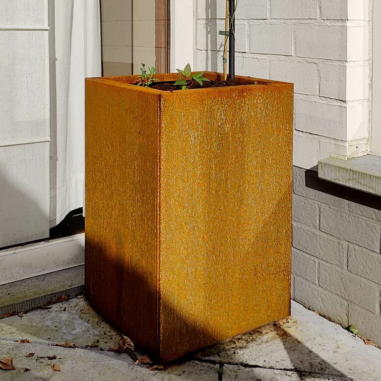 Corten steel planter Texas 30 x 40 cm
