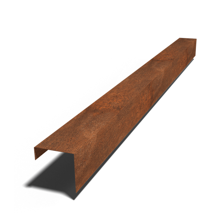 Corten steel U profiles 15 x 15 x 5 cm (length 240 cm)