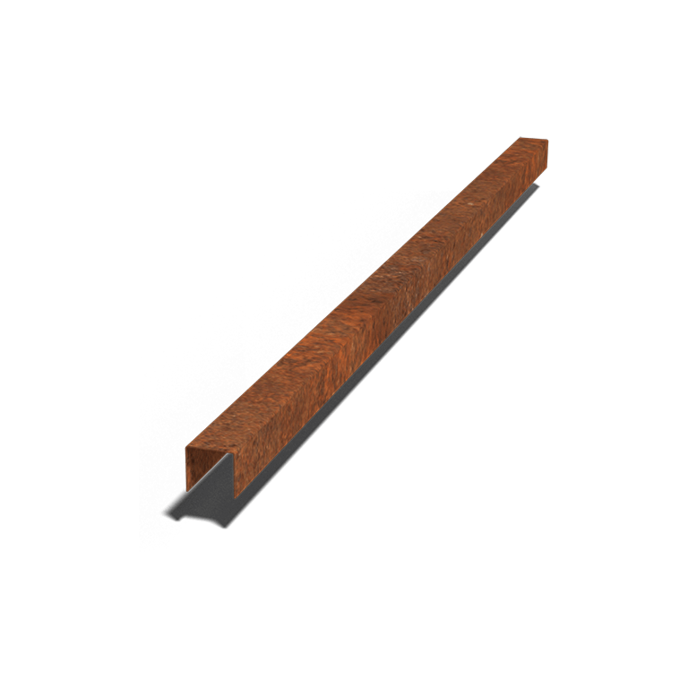 Corten steel U profiles 5 x 6 x 5 cm (length 150 cm)